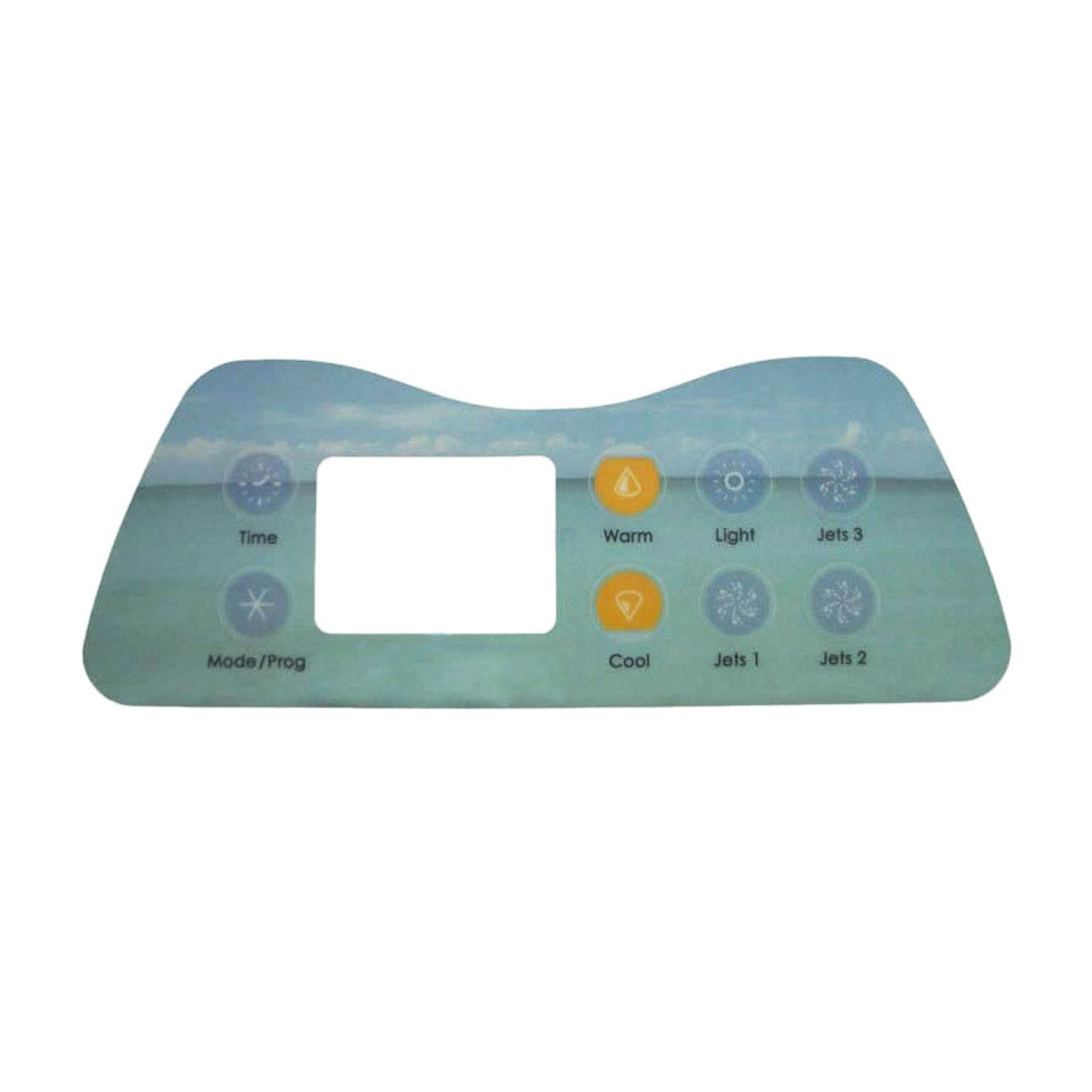 Artesian Spas Artesian Island Spa Topside Overlay 8 Button