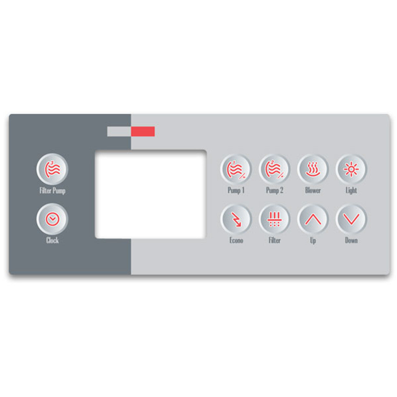 Gecko Clavier à 3 boutons de pompe superposé pour TSC-4-10K-GE1