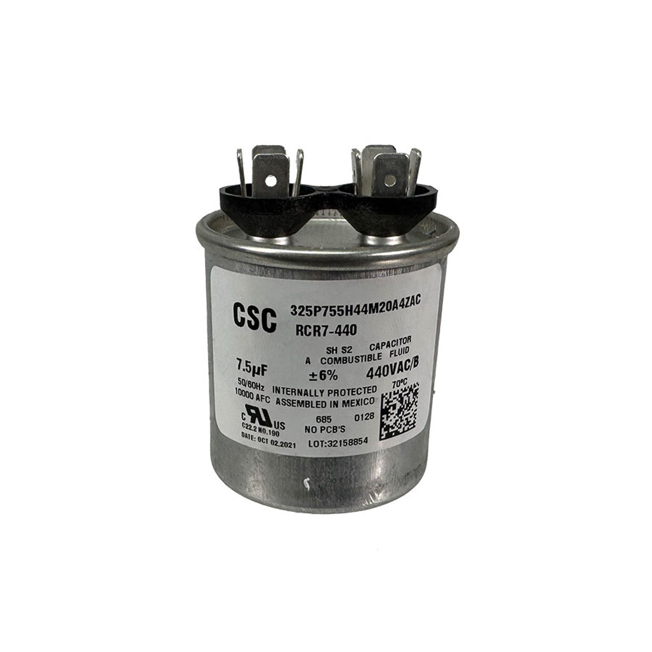 CSC Condensateur de fonctionnement 7uF, 440 volts