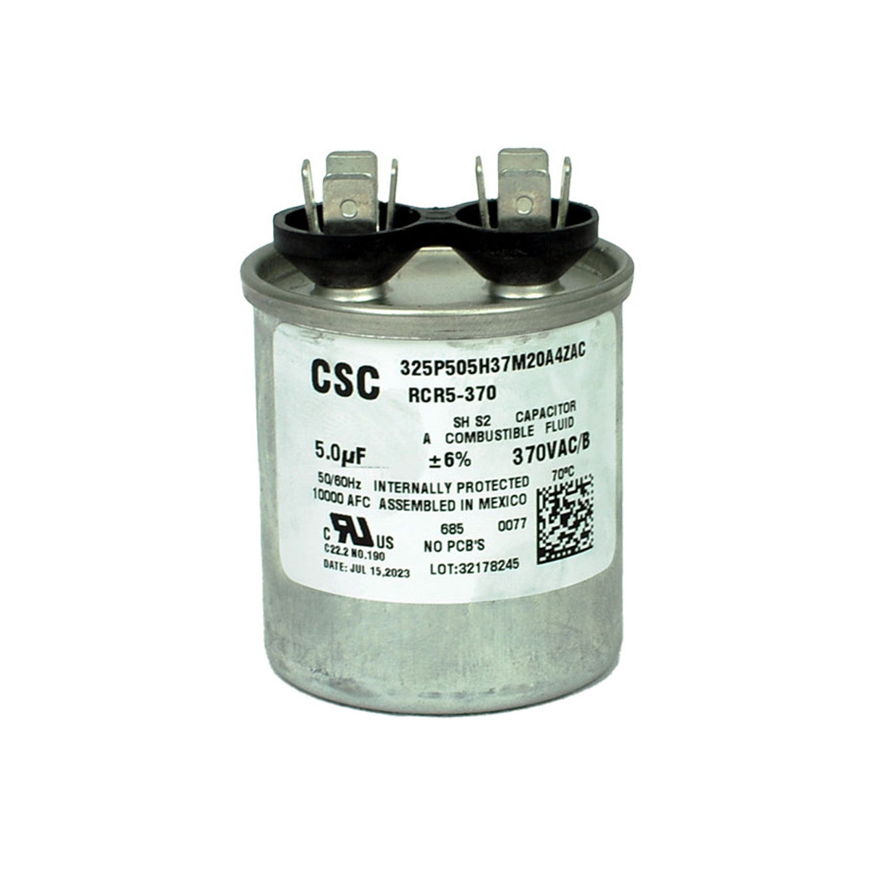 CSC Condensateur de fonctionnement uF5, 370 volts
