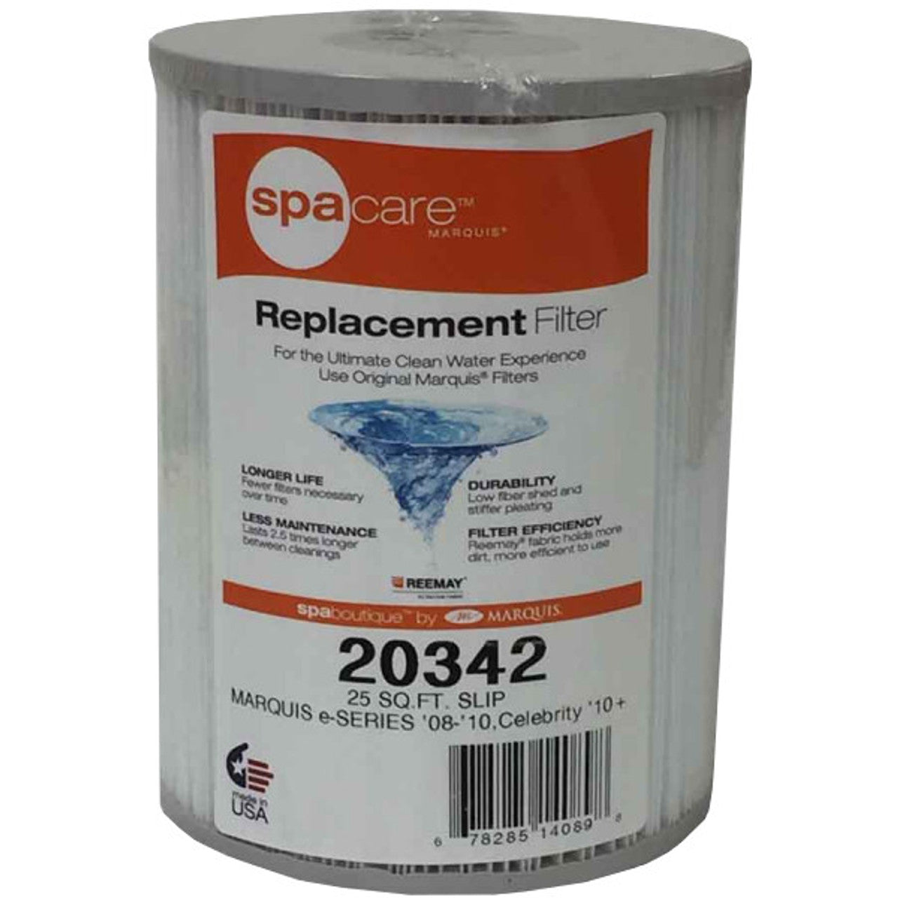 Marquis Spas Filtre Marquis Spa 20342 pour e-Series 2008-2010, Celebrity 2010-2018