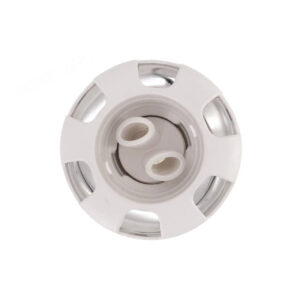 Jet d'eau Waterway Jet 3-5/8" SS/Couronne blanche - Double Spinner