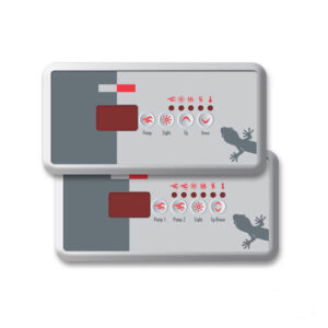 Panneau de commande supérieur Gecko Hot Tub TSC-18-GE1/GE2 avec surcouche